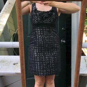 Black and silver dress